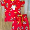 Exuberant Chili Red Shorts Co-ord