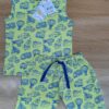 Adventure Wheels Inchworm Green Sleeveless Co-ord Set – Transportation Print
