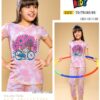 Blooming Bicycle Pink & Orange Tie-Dye Adventure Girls’ Pyjama Set