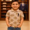 Boys Champagne Cream Collar T-Shirt – Premium Airtex Pique Cotton Polo