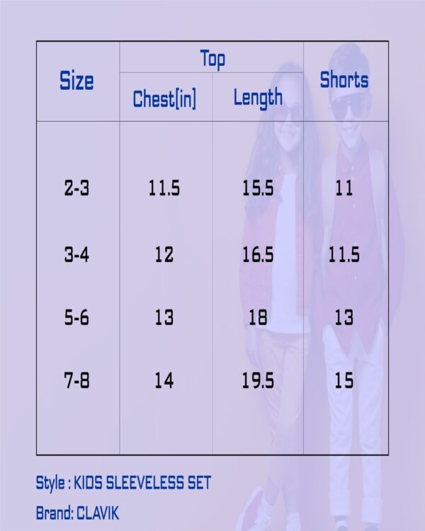 Clavik Size Chart