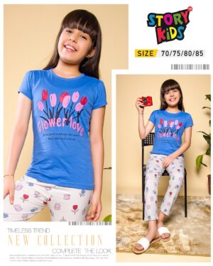 Flower Love Tulip Dream Girls’ Pyjama Set