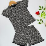 Girls Bloom Dot Frill Co-ord Set – Premium Interlock Cotton Jersey (190 gsm)