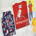 Girls Joyful Energy Abstract Premium Pyjama Set
