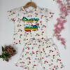 Girls Rainbow Cherry T-Shirt & Frill Shorts – Trendy Co-ord Set