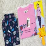 Girls Secret Garden Pink Premium Pyjama Set