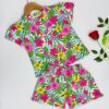 Girls Tropical Bloom T-Shirt & Frill Shorts – Trendy Co-ord Set