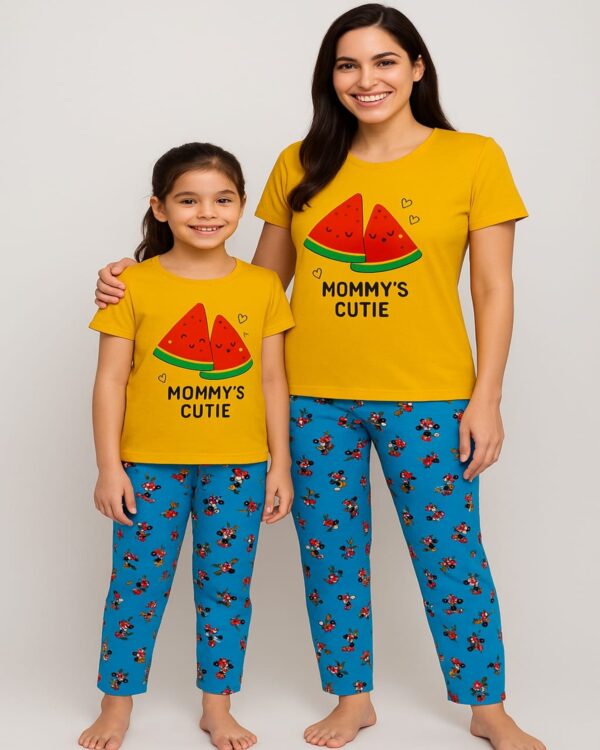 Mommy’s Cutie Watermelon Mom-Daughter Pyjama Set