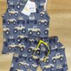 Monster Truck Adventure Sleeveless Co-ord Set – Grey Off-Road Vehicle Print
