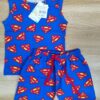 Super Shield Sleeveless Set – Blue & Red Hero Print Co-ord
